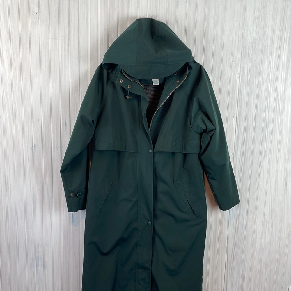 VINTAGE LL BEAN LINED TRENCH COAT